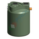 Degrassatore statico corpo lisico, A.E. 28, coperti 80, scarico domestico, Mis. Ø 950 x 1350 H mm, per il pre-trattamento acque non provenienti da wc