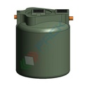 Degrassatore statico corpo lisico, A.E. 200, coperti 900, scarico domestico, Mis. Ø 2000 x 2350 H mm, per il pre-trattamento acque non provenienti da wc