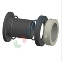 Raccordo passaparete serie super pesante per serbatoi, Ø 5" filetto maschio passo gas