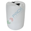 Fusto in plastica (HDPE) con tappi a vite (esclusi), cilindrico, capacità 50 Lt, non ADR/ONU, uso alimentare, colore neutro