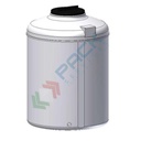 Serbatoio in plastica (PE) per chimici e alimenti, cilindrico verticale, capacità 220 Lt, Mis. Ø 620 x 900 H mm, colore neutro