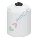 Serbatoio in plastica (PE) per chimici e alimenti, cilindrico verticale, capacità 1120 Lt, Mis. Ø 1100 x 1400 H mm, colore neutro
