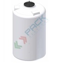 Serbatoio in plastica (PE) per chimici e alimenti, cilindrico verticale, capacità 1625 Lt, Mis. Ø 1100 x 1940 H mm, colore neutro