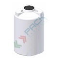 Serbatoio in plastica (PE) per chimici e alimenti, cilindrico verticale, capacità 2530 Lt, Mis. Ø 1300 x 2050 H mm, colore neutro