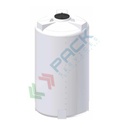 Serbatoio in plastica (PE) per chimici e alimenti, cilindrico verticale, capacità 5560 Lt, Mis. Ø 1600 x 3000 H mm, colore neutro