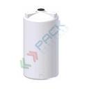 Serbatoio in plastica (PE) per chimici e alimenti, cilindrico verticale, capacità 16800 Lt, Mis. Ø 2250 x 4400 H mm, colore neutro