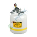 Tanica di sicurezza in plastica (PE), capacità 19 Lt, per lo smaltimento di HPLC, aspirazione e rilascio in polipropilene