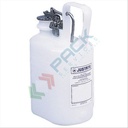 Tanica di sicurezza in plastica (HDPE), capacità 4 Lt, per sostanze corrosive, maniglia fissa