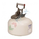 Tanica di sicurezza in plastica (HDPE), capacità 9 Lt, per sostanze corrosive, maniglia a scatto