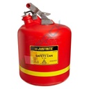 Tanica di sicurezza di tipo I, in plastica (HDPE), capacità 19 Lt, con maniglia oscillante, colore rosso