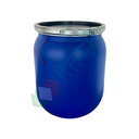 Fusto in plastica (HDPE) ad apertura totale, rotondo, capacità 6,9 Lt, non ADR, uso industriale