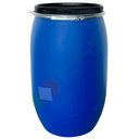 Fusto in plastica (HDPE) ad apertura totale, rotondo, capacità 120 Lt, ADR/ONU per solidi, uso alimentare