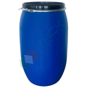Fusto in plastica (HDPE) ad apertura totale, rotondo, capacità 220 Lt, ADR/ONU per solidi, uso alimentare