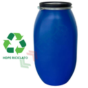 Fusto in plastica riciclata (HDPE) ad apertura totale, rettangolare, capacità 120 Lt, non ADR/ONU, per solidi