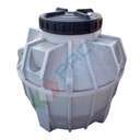 Serbatoio acqua in plastica (PE), cilindrico verticale, capacità 1230 Lt, Mis. Ø 1250 x 1380 H mm, da interro