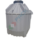 Serbatoio acqua in plastica (PE), cilindrico verticale, capacità 3980 Lt, Mis. Ø 1700 x 2170 H mm, da interro