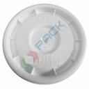 Coperchio in plastica (PP), chiusura a pressione per barattolo 125 ml (Cod. Art. VDR00125)