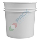 Barattolo in plastica (PP), conico, capacità 250 ml, chiusura a pressione con sigillo di garanzia (tappo escluso)