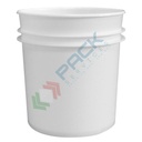 Barattolo in plastica (PP), conico, capacità 500 ml, chiusura a pressione con sigillo di garanzia (tappo escluso)