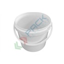 Secchio plastica (PP) conico, capacità 5 Lt, Mis. Ø 208 x 193 H mm, omologato ADR/ONU, manico in plastica, chiusura a pressione (coperchio escluso)