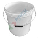 Secchio plastica (PP) conico, capacità 30 Lt, Mis. Ø 361 x 359 H mm, omologato ADR/ONU, manico in metallo, chiusura a pressione (coperchio escluso)