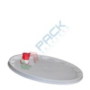 Coperchio in plastica (PP), sigillo di garanzia e bocchello per secchio conico 10 Lt (LB10000)