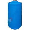 Serbatoio acqua in plastica (PE), cilindrico verticale, capacità 325 Lt, Mis. Ø 620 x 1300 H mm, colore azzurro