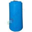 Serbatoio acqua in plastica (PE), cilindrico verticale alto, capacità 505 Lt, Mis. Ø 680 x 1475 H mm, colore azzurro