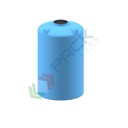 Serbatoio acqua in plastica (PE), cilindrico verticale, capacità 1530 Lt, Mis. Ø 1100 x 1850 H mm, colore azzurro
