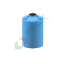 Serbatoio acqua in plastica (PE), cilindrico verticale, capacità 2530 Lt, Mis. Ø 1300 x 2050 H mm, colore azzurro