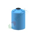 Serbatoio acqua in plastica (PE), cilindrico verticale, capacità 3040 Lt, Mis. Ø 1400 x 2250 H mm, colore azzurro
