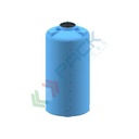 Serbatoio acqua in plastica (PE), cilindrico verticale, capacità 3530 Lt, Mis. Ø 1300 x 2700 H mm, colore azzurro