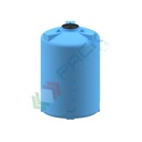 Serbatoio acqua in plastica (PE), cilindrico verticale, capacità 4500 Lt, Mis. Ø 1600 x 2450 H mm, colore azzurro
