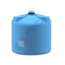 Serbatoio acqua in plastica (PE), cilindrico verticale, capacità 10400 Lt, Mis. Ø 2500 x 2500 H mm, colore azzurro