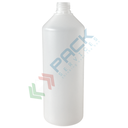 Bottiglia in plastica (HDPE) cilindrica a collo stretto, capacità 1000 ml, chiusura chiusura a vite con sigillo (tappo escluso)