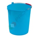Secchio plastica (PE) conico con becco, capacità 17 Lt, Mis. Ø 330 x 320 H mm, manico in metallo, colore azzurro