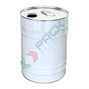 Fusto in ferro cilindrico foro Ø 57 mm, Mis. Ø 285 x 392 H mm, capacità nominale 20 Lt, capacità totale 22,5 Lt, omologato ADR/ONU, (tappo dosatore escluso), bianco int. grezzo