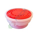 Tappo con versatore, doppio sigillo di garanzia, ideale per lattine/fustini con bocca ø 42 mm, colore rosso