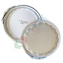 Coperchio a leva con cravatta metallica per secchi conici in metallo Ø 180 mm, colore grezzo