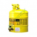Tanica di sicurezza di tipo I, capacità 19 Lt, con rubinetto 08540, per il pieno controllo nel versare, colore giallo
