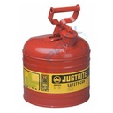 Tanica di sicurezza di tipo I, capacità 7,5 Lt, maniglia oscillante, colore rosso