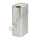 Lattina per olio in banda stagnata, capacità 1 Lt, bocca Ø 32 mm, colore grezzo (tappo dosatore non incluso)