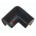 Paraspigolo angolare ad alta resistenza, in gomma flessibile, a due vie, lunghezza 25/60 mm, per la massima protezione