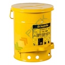 Bidone di sicurezza per rifiuti oleosi, capacità 20 Lt, apertura a pedale, colore giallo