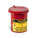 Bidone di sicurezza per rifiuti oleosi, capacità 1,7 Lt, coperchio con SoundGard, colore rosso