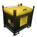 Contenitore batterie esauste, capacità 850 Lt, Mis. 1320 L x 1120 P x 980 H mm, telaio chiuso