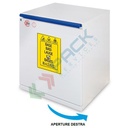 Armadio di sicurezza per lo stoccaggio combinato di prodotti chimici e basi, Mis. 495 L x 520 P x 720 H mm, apertura a destra