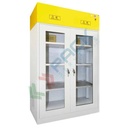 Armadio per prodotti cito tossici chemioterapici, Mis. 1140 L x 600 P x 1900 H mm, 2 porte con vetro