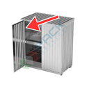 Porta a battente per copertura frontale container 2-4 IBC, Mis. 2670 L x 3000 H mm