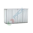 Container modulare con porta scorrevole per lo stoccaggio esterno con vasca di contenimento 2700 Lt, stoccaggio 8 IBC / 24 fusti / 8 posti pallet